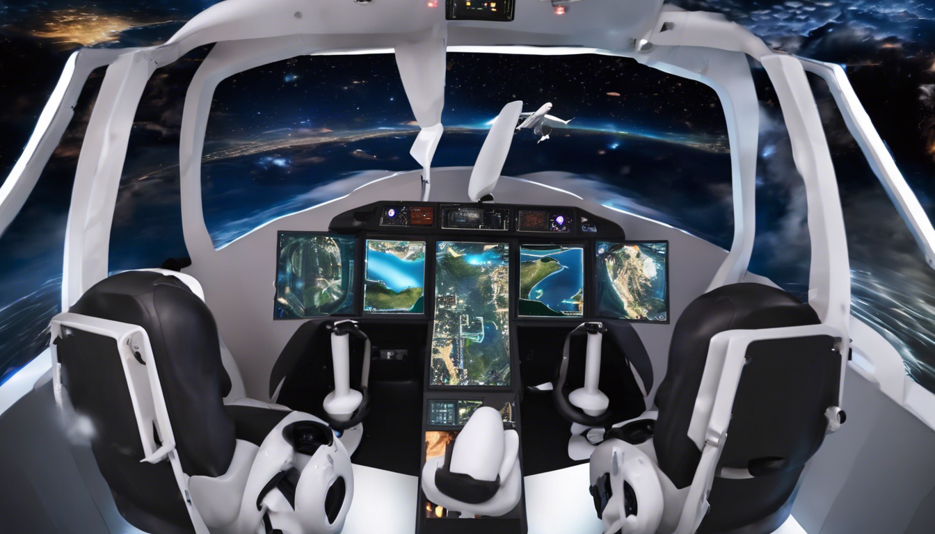 vivez une expérience de pilotage inédite avec le simulateur de réalité virtuelle navette 4 places et laissez-vous transporter par des sensations uniques.