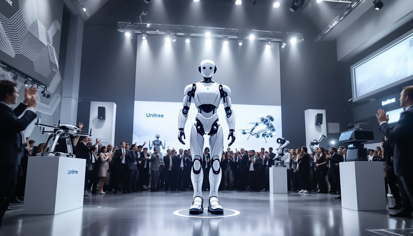 découvrez le tout nouveau humanoïde g1 d'unitree, une innovation fascinante en robotique, lors du robotics summit & expo. assistez à des démonstrations en direct et explorez les avancées technologiques qui redéfinissent l'avenir de l'interaction homme-robot.