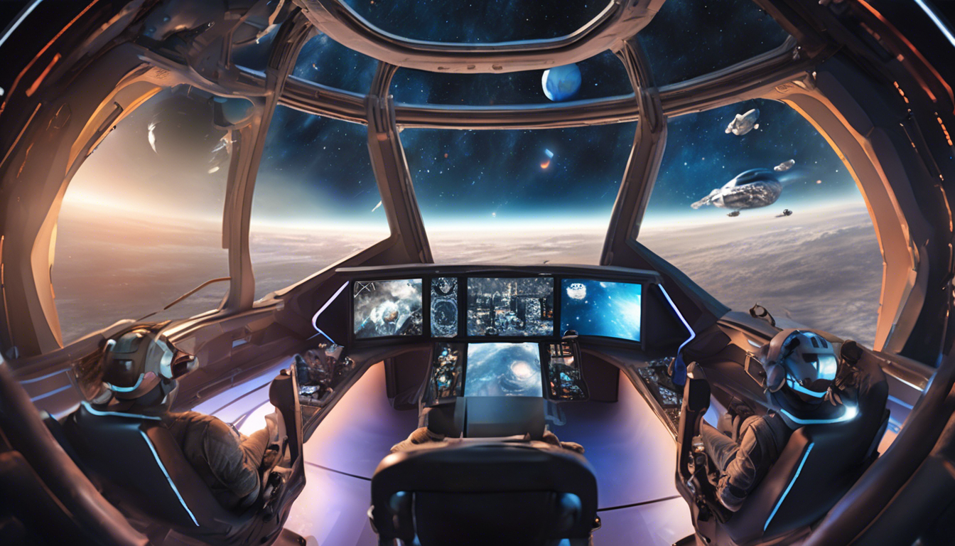 découvrez l'expérience immersive du vol spatial grâce à notre simulateur vr. plongez dans un univers fascinant où vous pouvez piloter des vaisseaux spatiaux, explorer des planètes lointaines et ressentir l'apesanteur, tout en vivant des sensations fortes et réalistes. préparez-vous à une aventure inoubliable au cœur de l'espace.