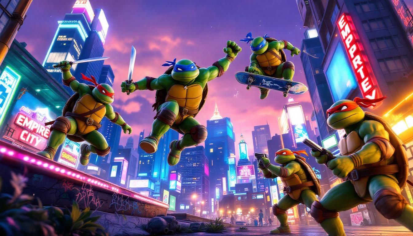 découvrez 'teenage mutant ninja turtles : empire city' sur meta quest ! plongez dans l'univers palpitant des ratons laveurs guerriers et combattez le crime dans cette aventure immersive. préparez-vous à vivre des quêtes épiques, à débloquer des compétences uniques et à sauver la ville avec vos amis. ne manquez pas cette expérience inédite pour les fans de tous âges !