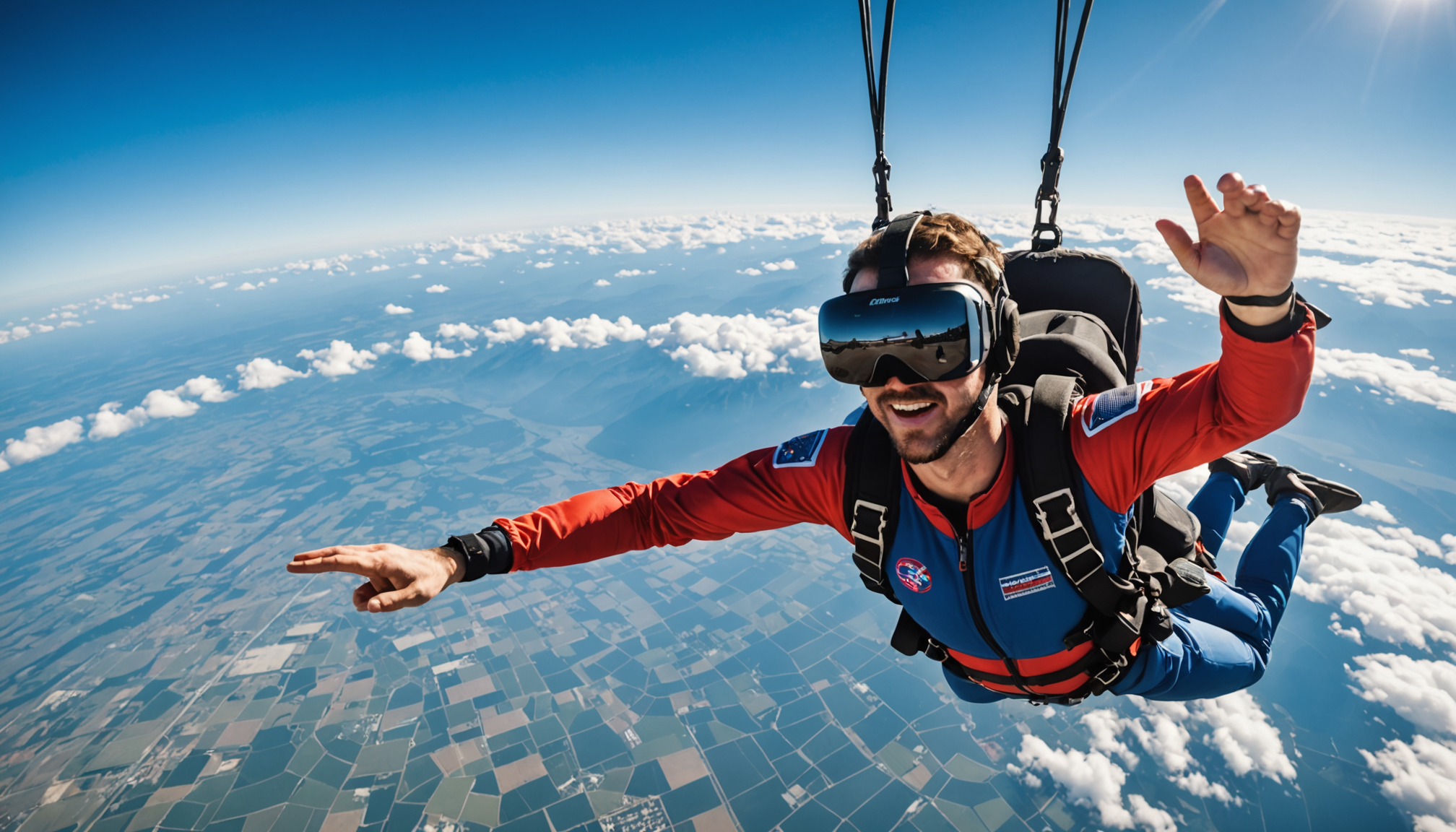 découvrez l'adrénaline du parachutisme en toute sécurité avec notre simulateur de parachutisme vr en salle. une expérience immersive unique qui vous plongera dans les cieux sans quitter le sol. prêt à relever le défi ?
