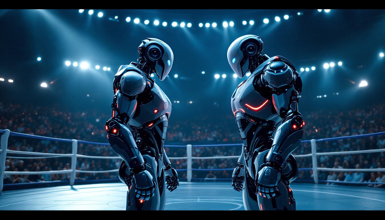 découvrez le tout premier match de boxe de robots, une compétition fascinante qui met en lumière les avancées de l'intelligence artificielle de persona pour des humanoïdes industriels. plongez dans cet événement exceptionnel alliant technologie et sport, où des machines dotées d'ia s'affrontent dans des combats palpitants.