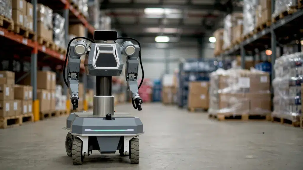 robot manipulateur titan dans un entreprot