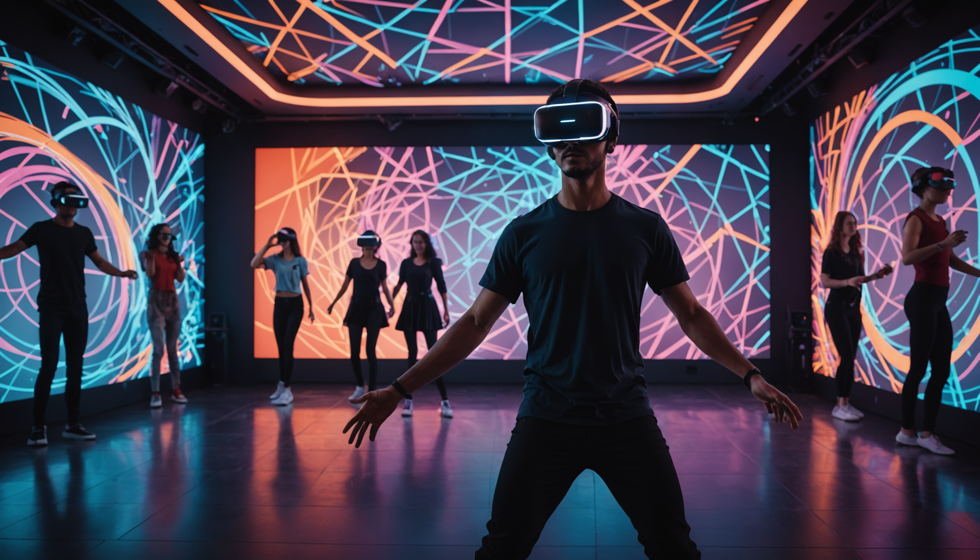 découvrez l'expérience immersive d'un simulateur de danse en réalité virtuelle ! plongez dans un monde dynamique où vous pouvez tester vos talents de danseur tout en vous amusant. prêt à bouger ?