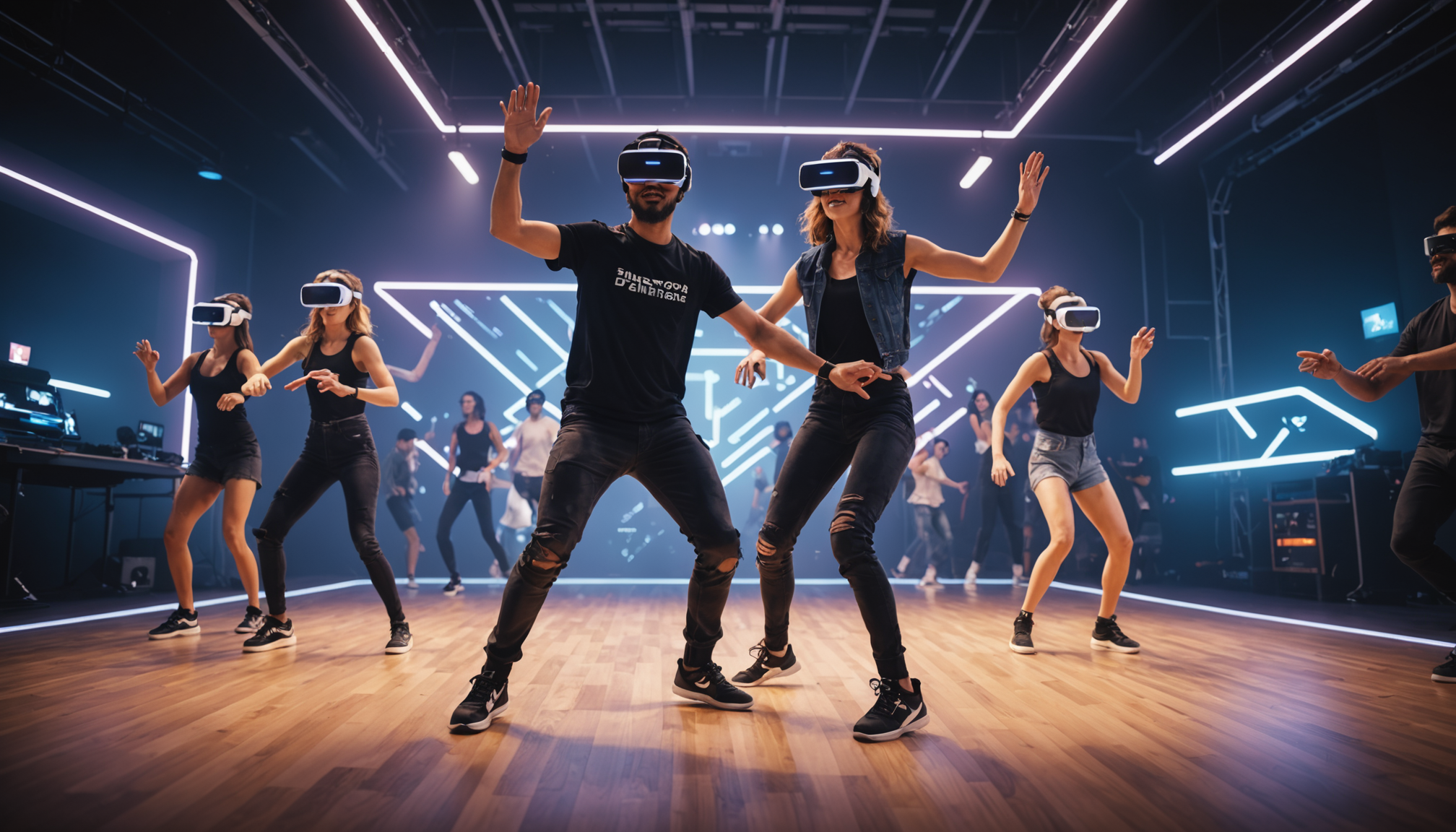 découvrez l'ultime expérience de danse en réalité virtuelle ! plongez dans un monde captivant où vous pourrez tester vos talents de danseur grâce à un simulateur immersif. préparez-vous à bouger et à vous amuser comme jamais !