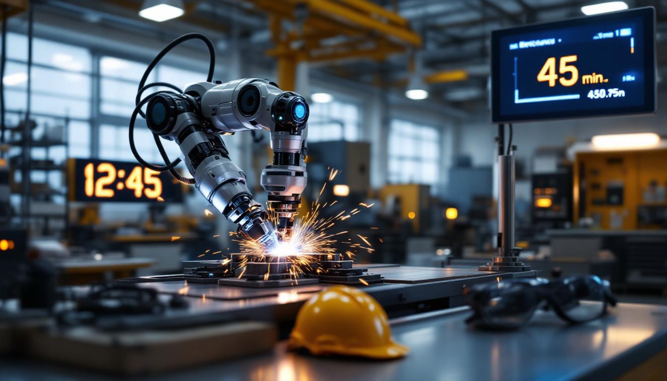 découvrez comment un projet de soudage innovant utilise la robotique pour réduire le temps de travail de 12 heures à seulement 45 minutes, révolutionnant ainsi l'industrie et augmentant l'efficacité des processus de fabrication.