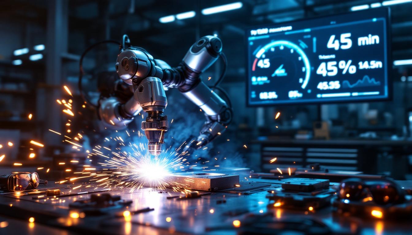 découvrez comment un projet innovant de soudage intègre la robotique pour révolutionner l'efficacité, réduisant 12 heures de travail en seulement 45 minutes. explorez les avantages de cette technologie de pointe dans l'industrie du soudage.
