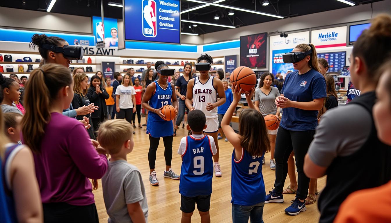 découvrez l'événement exceptionnel 'w all day' où la wnba et meta quest s'unissent pour envahir le magasin nba de new york. rejoignez-nous pour une journée remplie d'activités, de rencontres et de célébration du basket féminin!