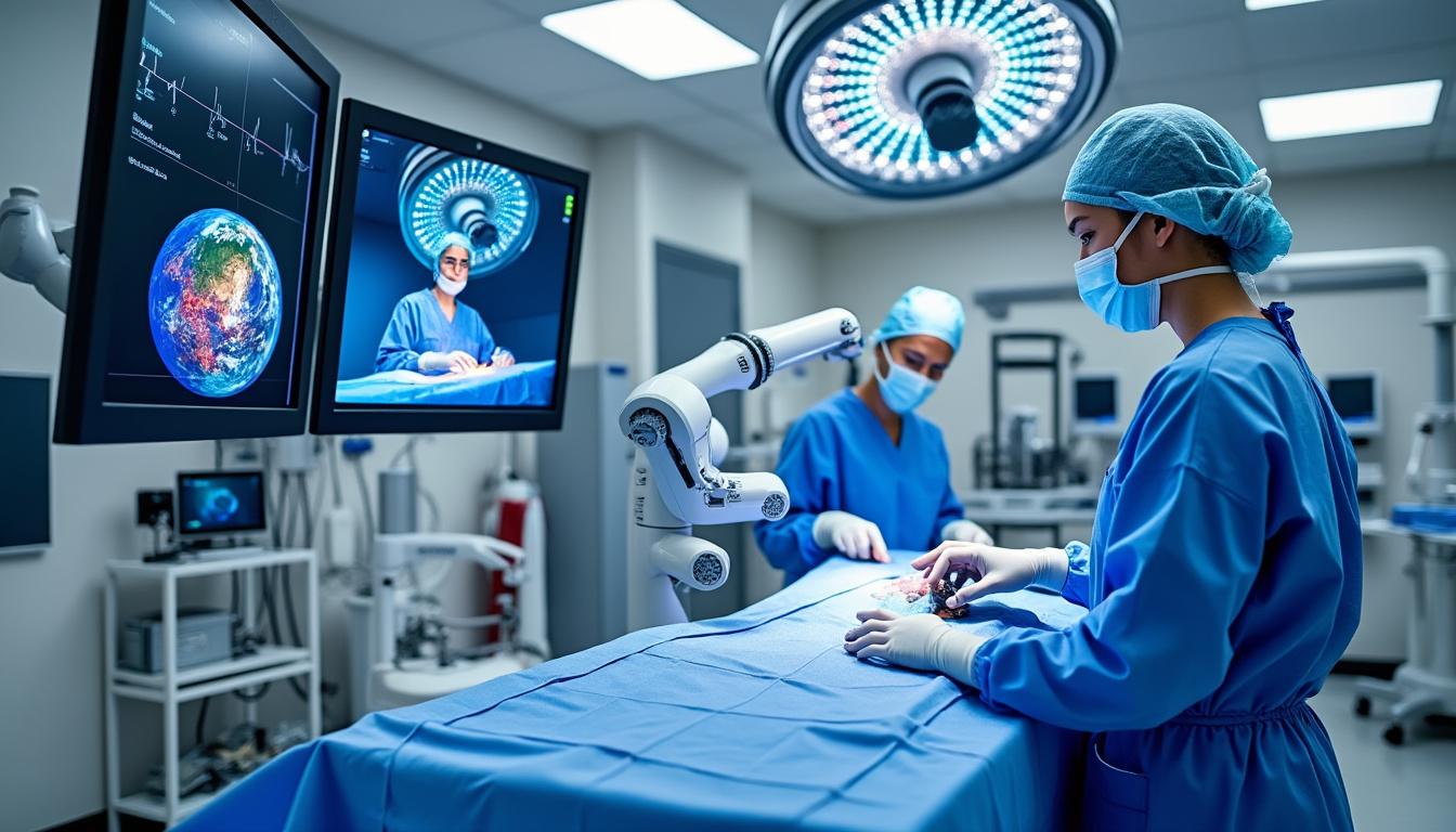 découvrez des démonstrations intuitives de télésurgery s'étendant sur 6 400 kilomètres, mettant en avant les capacités révolutionnaires du robot chirurgical da vinci 5. explorez l'avenir de la chirurgie à distance grâce à des technologies de pointe.