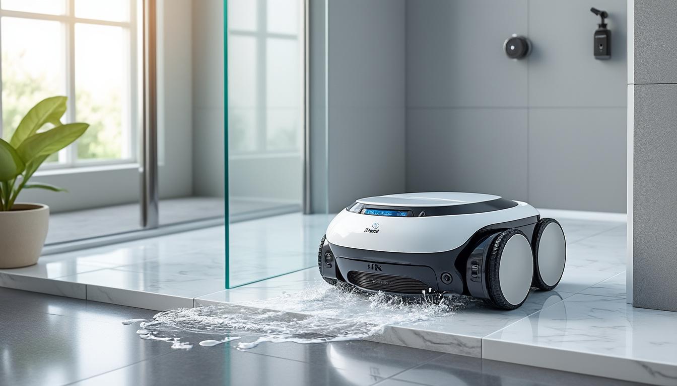 découvrez le nouveau robot de nettoyage pour salles de bains de primech : une solution innovante, performante et améliorée pour un nettoyage efficace et sans effort.