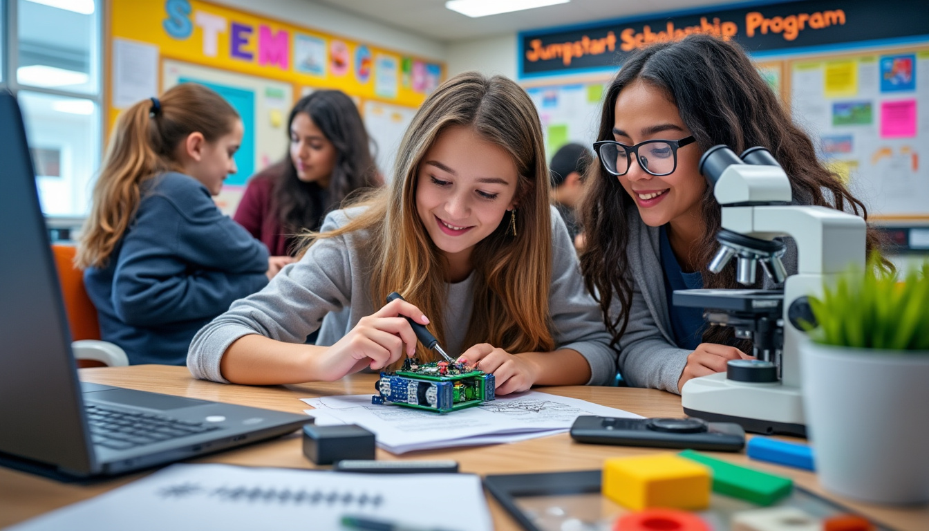 massrobotics encourage les lycéennes passionnées par les stem à postuler pour le programme de bourse jumpstart, une opportunité unique d’acquérir des compétences et de s’ouvrir des portes vers une carrière scientifique et technologique prometteuse.