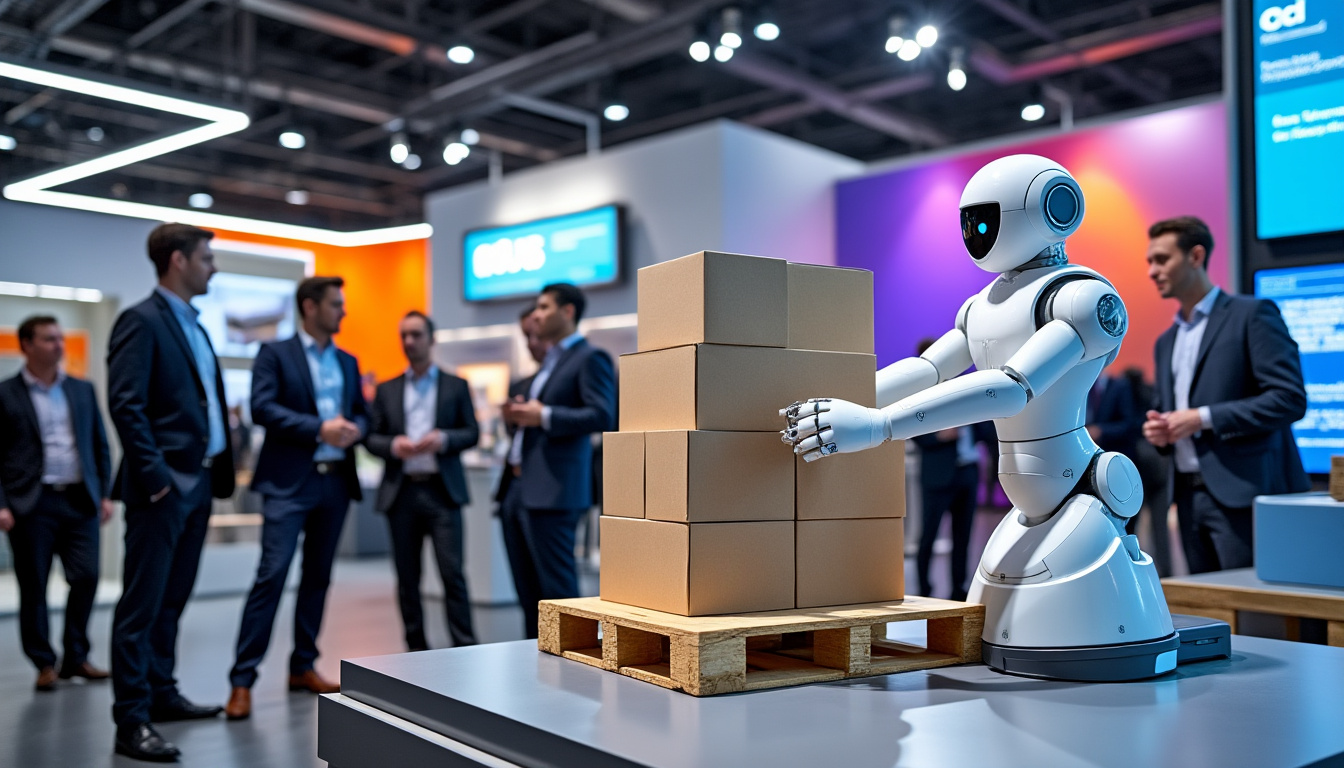 découvrez le nouveau cobot de palettisation igus fr20, une solution automatisée abordable présentée au pack expo pour optimiser le conditionnement et la logistique industrielle.