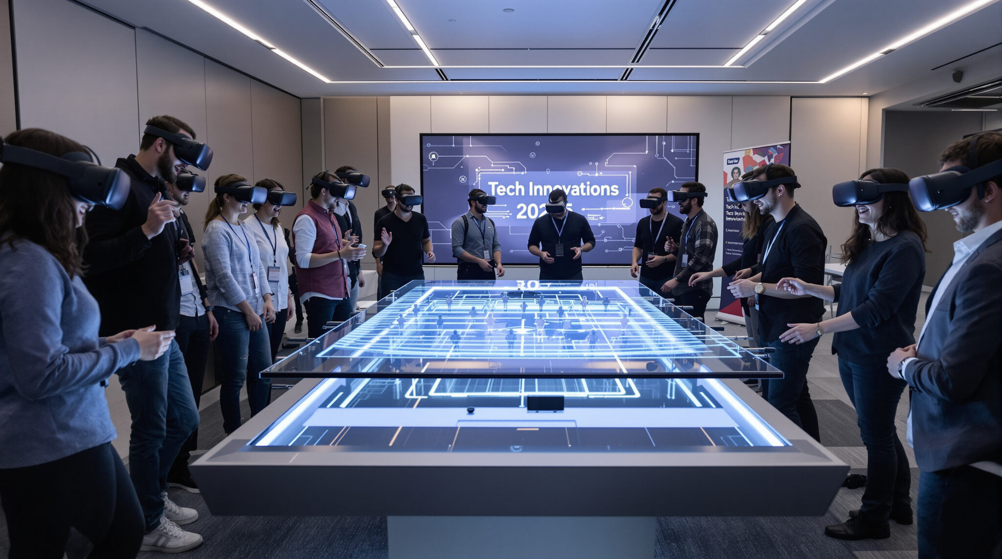 découvrez comment intégrer le baby foot vr à votre soirée d’entreprise pour offrir une expérience innovante, fun et conviviale à vos collaborateurs. boostez l’engagement et la cohésion d’équipe grâce à cette animation originale !