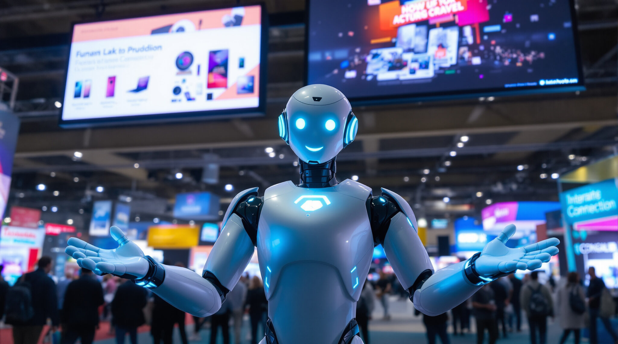 découvrez comment les robots d’accueil révolutionnent l’expérience client lors des salons professionnels : accueil interactif, assistance personnalisée et modernisation de l’événement.