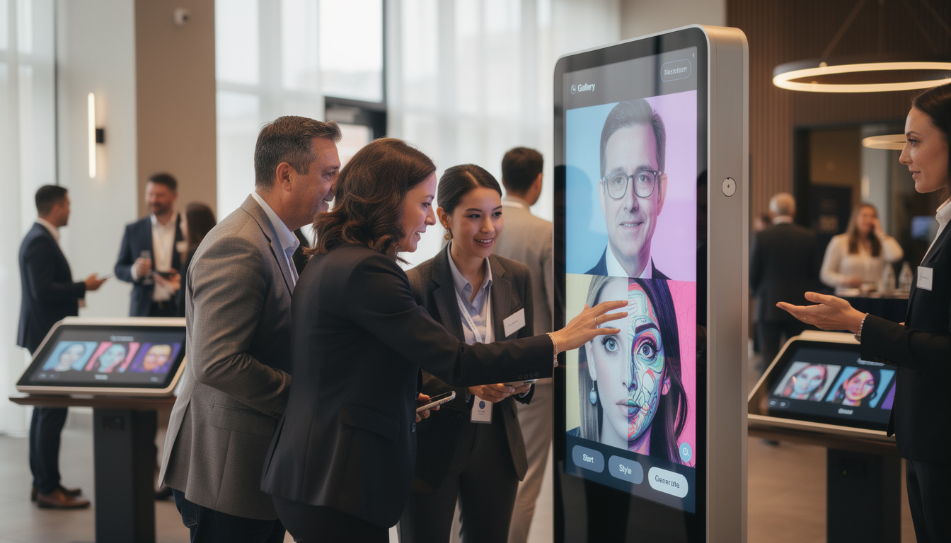 Photobooth IA générative : Permettre à vos invités de transformer leur portrait en œuvre d’art instantanée
