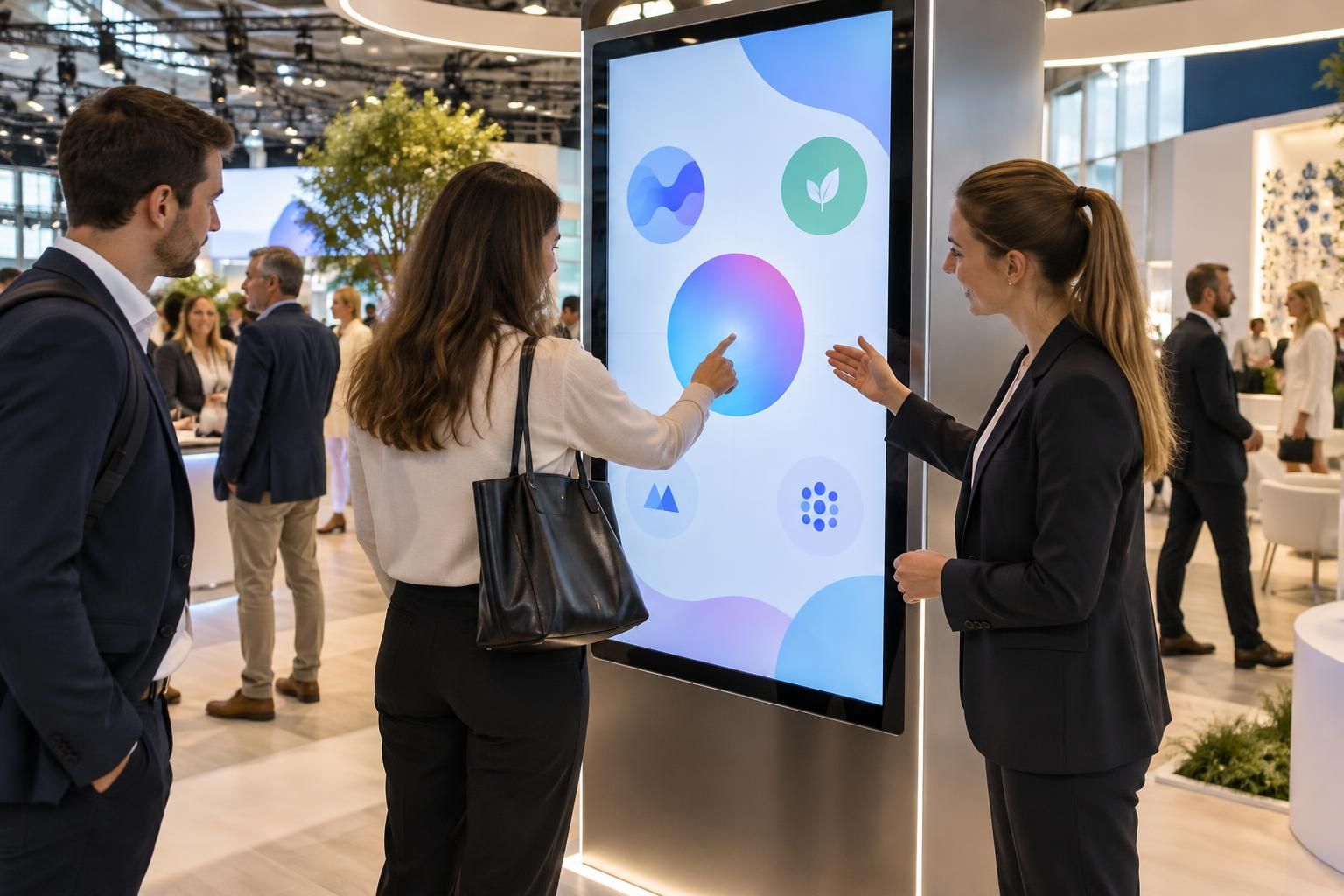 Comment utiliser un écran tactile géant lors d’un salon ?